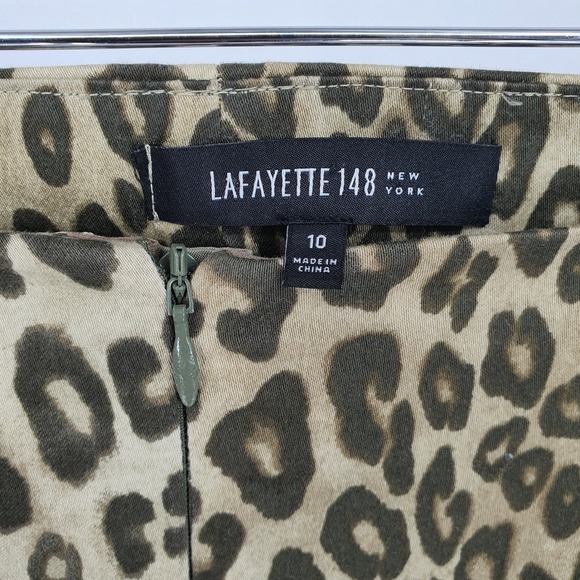 Lafayette 148 NY Cheetah Animal Print Pants & Tank Top Set Maximalism Sz 12/10 - Picture 9 of 10